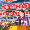Chủ tịch Quốc hội Nguyễn Thị Kim Ngân phát biểu tại Ngày hội. (Ảnh: Trọng Đức/TTXVN)