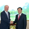 Phó Thủ tướng Vương Đình Huệ và ông David Cruiskshank, Chủ tịch Hãng kiểm toán Deloitte toàn cầu. (Nguồn: baochinhphu.vn)