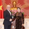 Chủ tịch Quốc hội Nguyễn Thị Kim Ngân tiếp Đại sứ Đặc mệnh toàn quyền Australia tại Việt Nam Craig Chittick. (Ảnh: Trọng Đức/TTXVN)