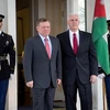 Phó Tổng thống Mỹ Mike Pence và Quốc vương Jordan Abdullah II. (Nguồn: whitehouse.gov)