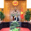 Thủ tướng Nguyễn Xuân Phúc làm việc với lãnh đạo chủ chốt tỉnh An Giang. (Ảnh: Thống Nhất/TTXVN)
