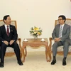 Phó Thủ tướng Vũ Đức Đam tiếp Phó Thủ tướng, Bộ trưởng Giáo dục Hàn Quốc Kim Sang-kon. (Ảnh: Văn Điệp/TTXVN)