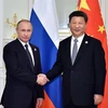 Chủ tịch Trung Quốc Tập Cận Bình và Tổng thống Nga Vladimir Putin. (Nguồn: Xinhua)