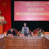 Trưởng Ban Dân vận Trung ương Trương Thị Mai chủ trì hội nghị. (Ảnh: Phương Hoa/TTXVN)