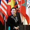 Chủ tịch Quốc hội Nguyễn Thị Kim Ngân tại Lễ bế mạc APPF 26. (Ảnh: Phương Hoa/TTXVN)