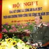 Bộ trưởng Bộ Công an Tô Lâm phát biểu chỉ đạo hội nghị. (Ảnh: Doãn Tấn/TTXVN)
