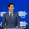 Thủ tướng Canada Justin Trudeau phát biểu tại Diễn đàn Kinh tế thế giới. (Nguồn: THX/TTXVN)