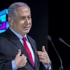 Thủ tướng Israel Benjamin Netanyahu phát biểu tại một hội nghị ở Tel Aviv. (Nguồn: AFP/TTXVN)