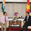 Đại sứ Tôn Sinh Thành trả lời phỏng vấn TTXVN trước thềm chuyến thăm cấp Nhà nước tới Ấn Độ của Chủ tịch nước Trần Đại Quang. (Ảnh: Minh Luyến/Vietnam+)