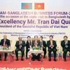 Chủ tịch nước Trần Đại Quang và các đại biểu dự Diễn đàn Doanh nghiệp Việt Nam-Bangladesh. (Ảnh: Nhan Sáng/TTXVN)