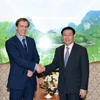 Phó Thủ tướng Vương Đình Huệ tiếp ông Justin Wood, Giám đốc Diễn đàn Kinh tế Thế giới khu vực châu Á-Thái Bình Dương. (Nguồn: baochinhphu.vn)