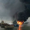 Tàu chở dầu bỗng dưng phát nổ, gây cháy lớn tại Hải Phòng 