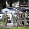 Cảnh sát Mỹ làm nhiệm vụ tại hiện trường vụ nổ súng bắt giữ con tin ở Yountville. (Nguồn: AP/ TTXVN)