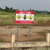Khu vực ô nhiễm chất độc dioxin tại sân bay Biên Hòa. (Ảnh: Sỹ Tuyên/TTXVN)