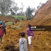 Cảnh tàn phá sau trận động đất ở Ekari in Papua New Guinea ngày 27/2. (Nguồn: AFP/TTXVN)