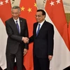 Thủ tướng Trung Quốc Lý Khắc Cường và người đồng cấp Singapore Lý Hiển Long. (Nguồn: Reuters)