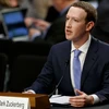 CEO Facebook Mark Zuckerberg phát biểu tại buổi điều trần ở Hạ viện Mỹ. (Nguồn: THX/TTXVN)