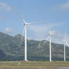 Công trình điện gió Đầm Nại (huyện Ninh Hải và huyện Thuận Bắc, Ninh Thuận). (Ảnh: Nguyễn Thành/TTXVN)