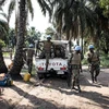 Binh sỹ thuộc MONUSCO làm nhiệm vụ tại khu vực Kamonia, một trong những nơi giao tranh ác liệt nhất ở Kasal, CHDC Congo. (Nguồn: AFP/TTXVN)