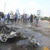 Hiện trường một vụ đánh bom tại Mogadishu, Somalia. (Nguồn: THX/TTXVN)