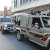 Lực lượng an ninh người Kurd tuần tra trên đường phố Sulaimaniya, miền Bắc Iraq. (Nguồn: Reuters/TTXVN)