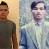 Hai bố con Phạm Thanh Sơn (trái) và Phạm Văn Xương (phải). (Ảnh cơ quan công an cung cấp)
