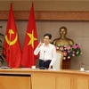 Phó Thủ tướng Vũ Đức Đam phát biểu kết luận cuộc họp. (Ảnh: Nguyễn Dân/TTXVN)
