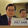 Đại sứ Dương Chí Dũng, Trưởng Phái đoàn Đại diện thường trực Việt Nam bên cạnh Liên hợp quốc và các tổ chức quốc tế khác tại Geneva (Thụy Sĩ). (Ảnh: Hoàng Hoa/TTXVN)
