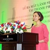 Bà Sara Valdés Bolaño, Đại sứ Mexico tại Việt Nam phát biểu tại lễ ra mắt. (Ảnh: Thanh Vũ/TTXVN)