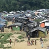 Người tị nạn Rohingya tại trại tị nạn gần biên giới Bangladesh. (Nguồn: AFP/TTXVN)