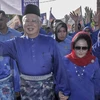 Cựu Thủ tướng Malaysia Najib Razak cùng phu nhân Rosmah Mansor. (Nguồn: EPA/TTXVN)