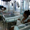 Chăm sóc các em bé sơ sinh tại La Habana, Cuba. (Nguồn: AFP/TTXVN)
