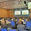 Toàn cảnh hội nghị UNISPACE+50 tại trụ sở Liên hợp quốc tại Vienna. (Ảnh: Bích Yến/Vietnam+)