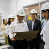 Hệ thống xử lý nước thải của Nhà máy Giấy Lee & Man Việt Nam. (Ảnh: Duy Khương/TTXVN)