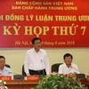 Chủ tịch Hội đồng Lý luận Trung ương Nguyễn Xuân Thắng phát biểu. (Ảnh: Phương Hoa/TTXVN)