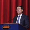 Thứ trưởng Thường trực Bộ Ngoại giao Bùi Thanh Sơn phát biểu kết luận hội nghị. (Ảnh: Lâm Khánh/TTXVN)