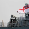 Tàu sân bay HMS Albion của Hải quân Hoàng gia Anh. (Nguồn: AFP/TTXVN)