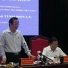 Phó Chủ tịch Quốc hội Phùng Quốc Hiển phát biểu chỉ đạo tại buổi làm việc. (Ảnh: Nguyễn Chiến/TTXVN)