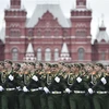Binh sỹ Nga tại lễ duyệt binh kỷ niệm Ngày Chiến thắng ở Moskva. (Nguồn: AFP/TTXVN)