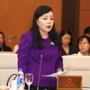 Bộ trưởng Bộ Y tế Nguyễn Thị Kim Tiến phát biểu. (Ảnh: Nguyễn Dân/TTXVN)