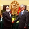 Thứ trưởng Ngoại giao Việt Nam Phạm Quang Vinh (phải) và Thứ trưởng Ngoại giao Venezuela Rubén Darío Molina tại phiên tham khảo chính trị giữa hai nước. (Ảnh: Nguyễn Dân/TTXVN)