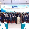 Các đại biểu tham dự Cuộc họp Ban Điều hành ASOSAI lần thứ 53 chụp ảnh chung. (Ảnh: TTXVN)