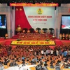 Tổng Bí thư Nguyễn Phú Trọng phát biểu tại Đại hội. (Ảnh: Nguyễn Khang/TTXVN)