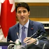 Thủ tướng Canada Justin Trudeau phát biểu tại một hội nghị ở New York, Mỹ. (Nguồn: AFP/TTXVN)