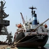 Một tàu chở dầu cập cảng Hodeidah. (Nguồn: AFP)
