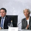 Bộ trưởng Tài chính Argentina Nicolas Dujovne (trái) và Tổng giám đốc IMF Christine Lagarde. (Nguồn: EPA/TTXVN)