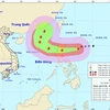 Vị trí và đường đi dự kiến của bão Yutu. (Nguồn: nchmf.gov.vn)