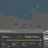 Máy bay Boeing 737 MAX 8 của Hãng hàng không Lion Air cất cánh, sau khi quá cảnh phía Đông Bắc Jakarta, Indonesia. (Ảnh: Dailymail/TTXVN)