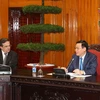 Phó Thủ tướng Vương Đình Huệ phát biểu tại cuộc gặp đoàn doanh nghiệp Pháp. (Nguồn: baochinhphu.vn)