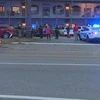 Cảnh sát phong tỏa hiện trường vụ xả súng tại Tallahassee, Mỹ. (Ảnh: WCTV/ TTXVN)